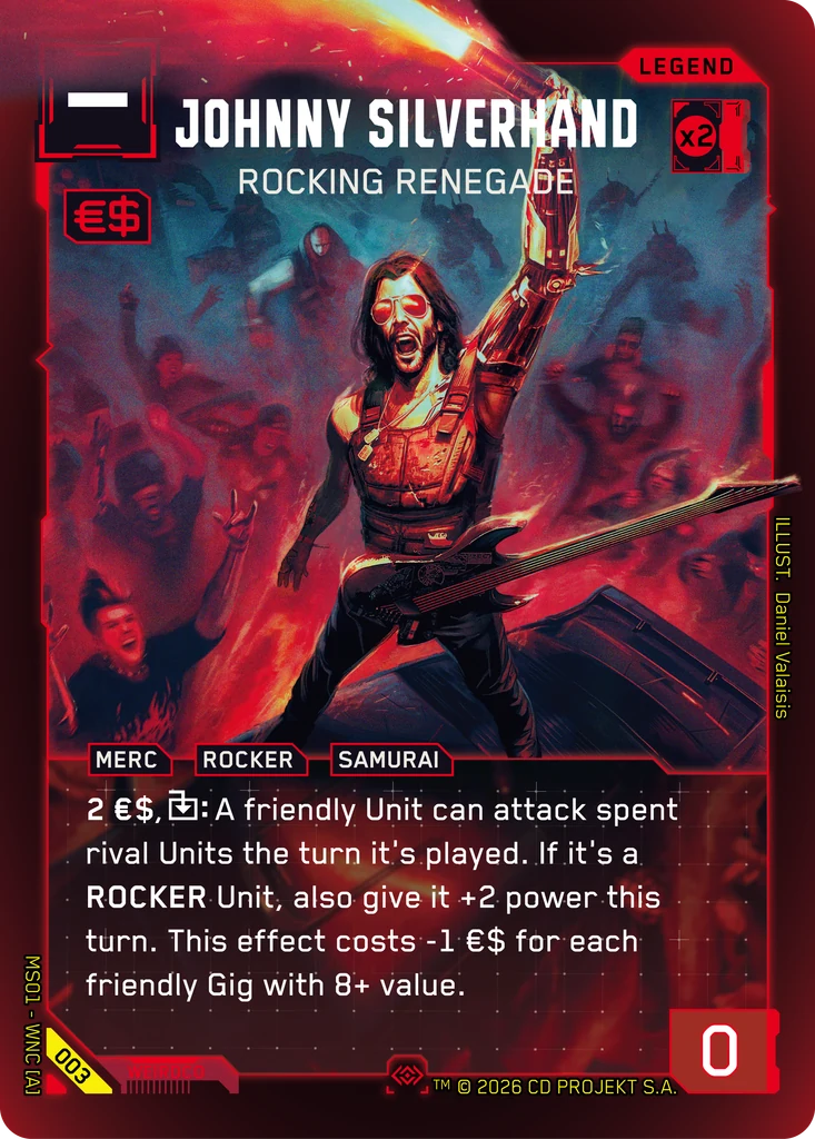 Johnny Silverhand: Rocking Renegade — Welcome to Night City — Retail — card 003