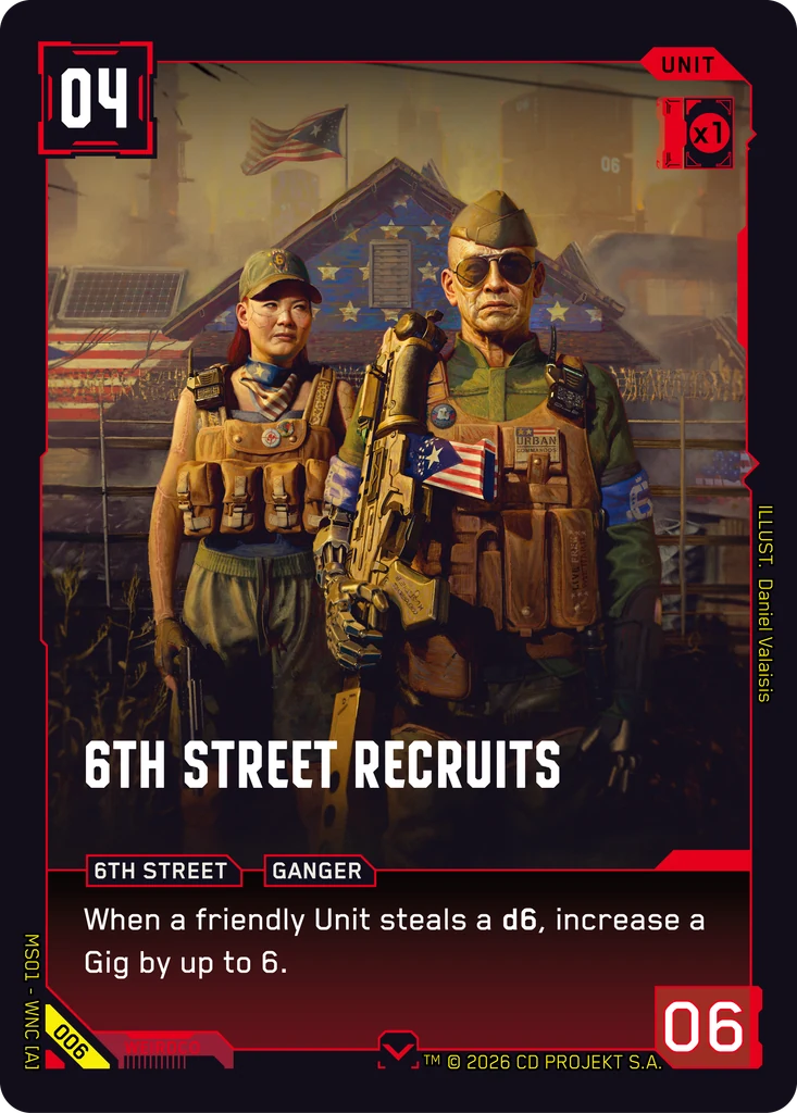 6th Street Recruits — Welcome to Night City — Retail — card 006