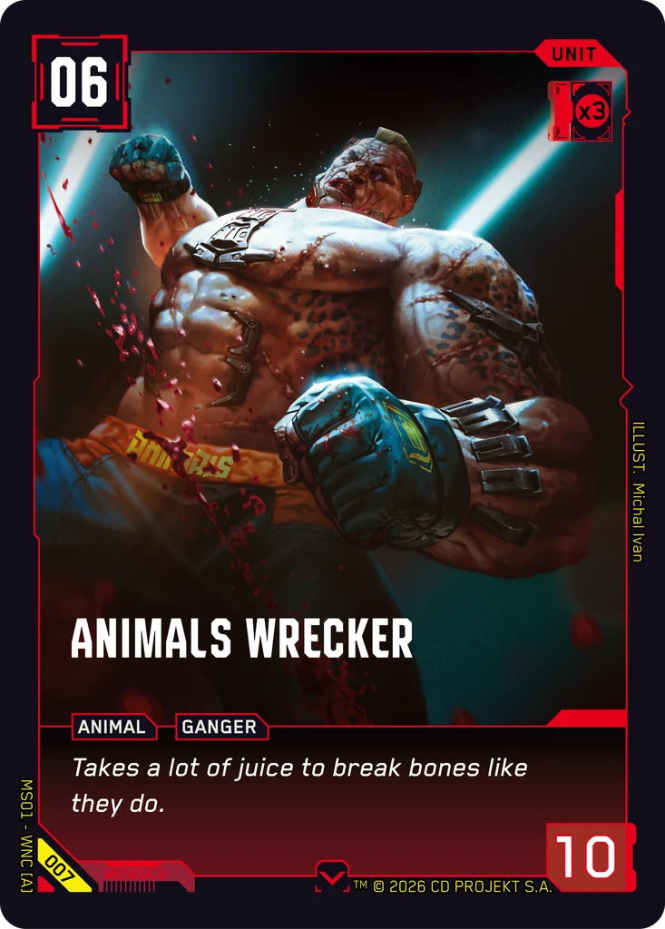 Animals Wrecker — Welcome to Night City — Retail — card 007