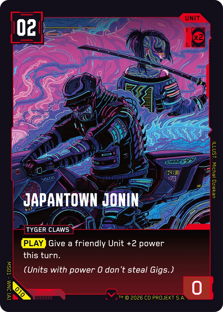 Japantown Jonin — Welcome to Night City — Retail — card 010