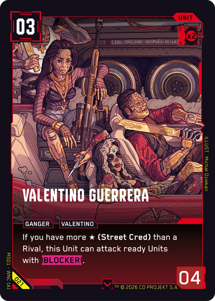 Valentino Guerrera — Welcome to Night City — Retail — card 021