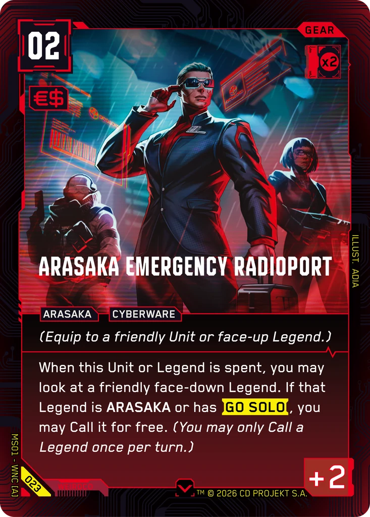 Arasaka Emergency Radioport — Welcome to Night City — Retail — card 023