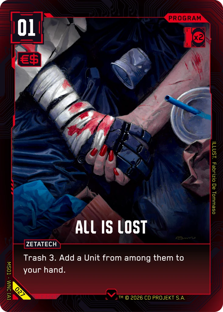 All is Lost — Welcome to Night City — Retail — card 027