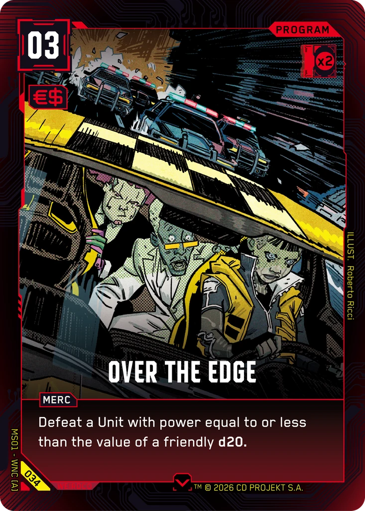 Over the Edge — Welcome to Night City — Retail — card 034