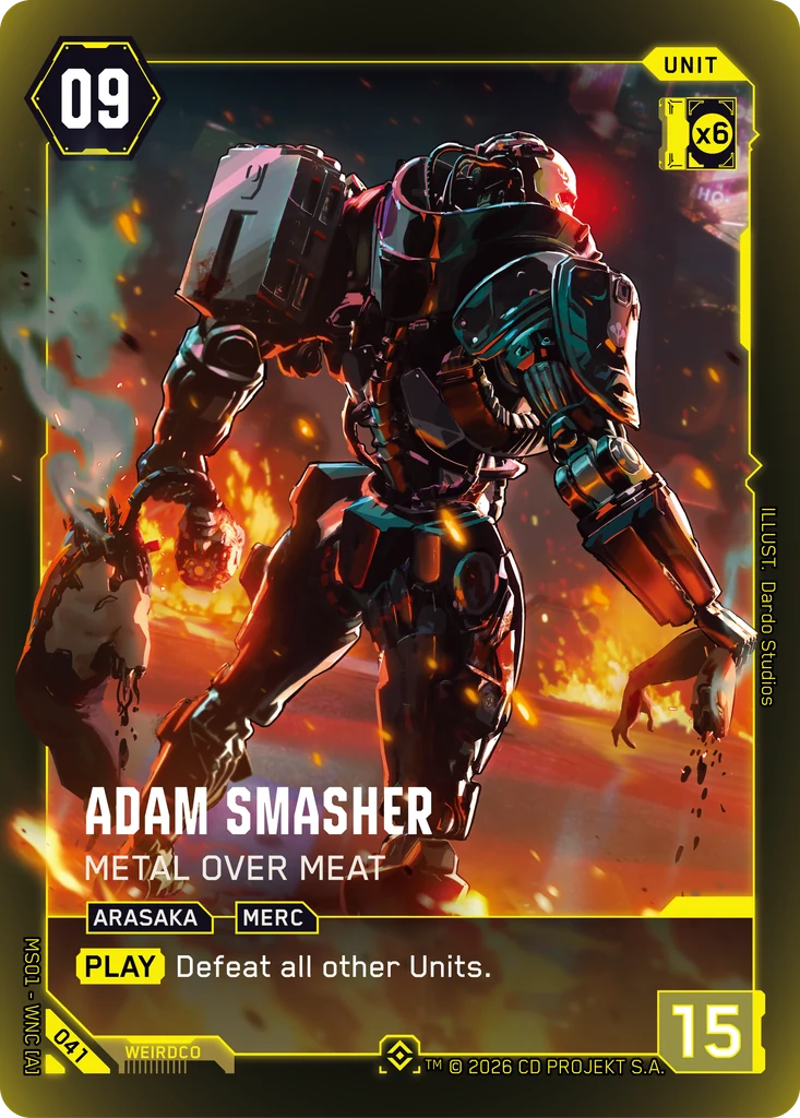 Adam Smasher: Metal Over Meat — Welcome to Night City — Retail — card 041