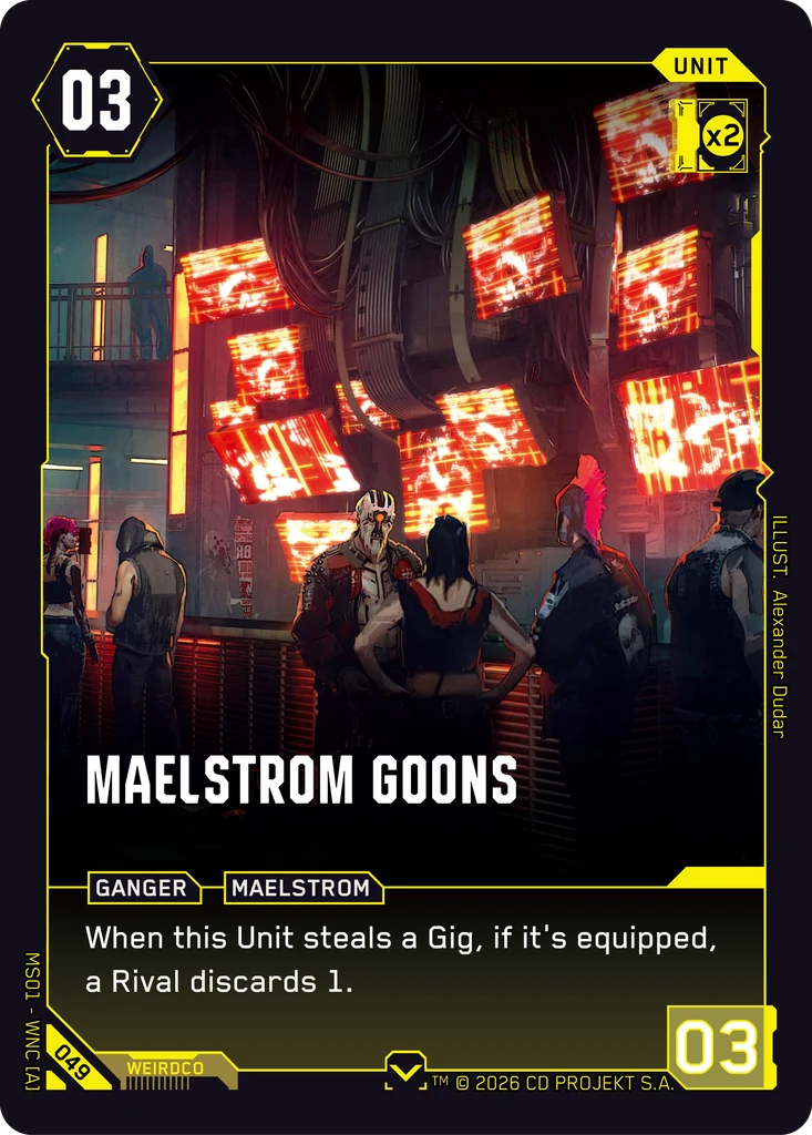 Maelstrom Goons — Welcome to Night City — Retail — card 049