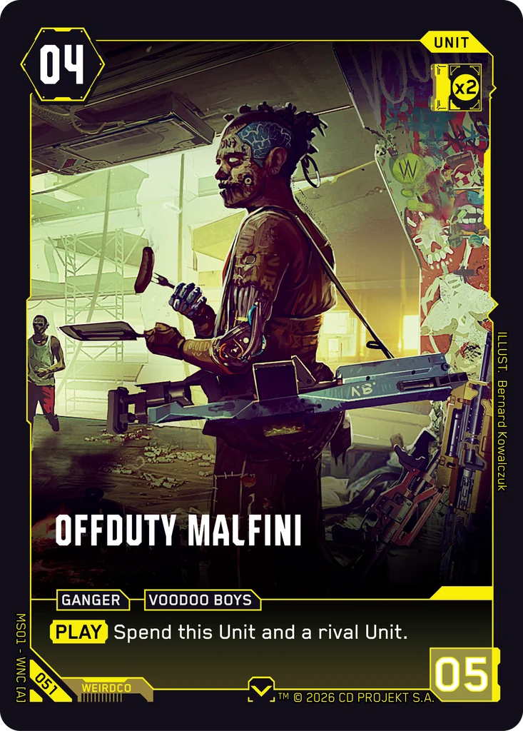 Offduty Malfini — Welcome to Night City — Retail — card 051