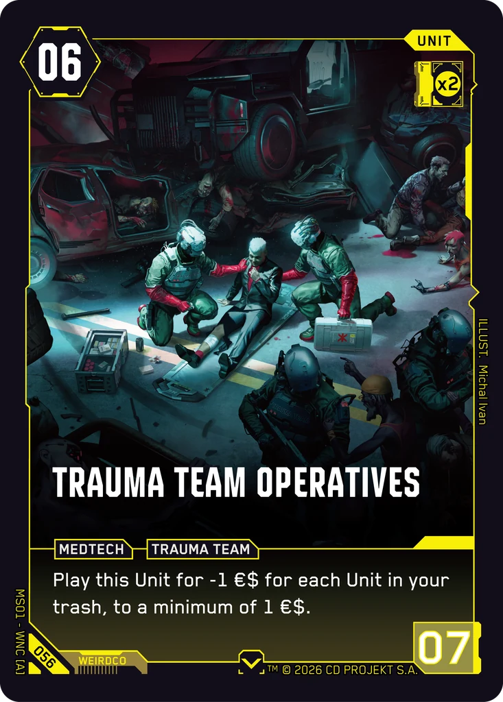 Trauma Team Operatives — Welcome to Night City — Retail — card 056