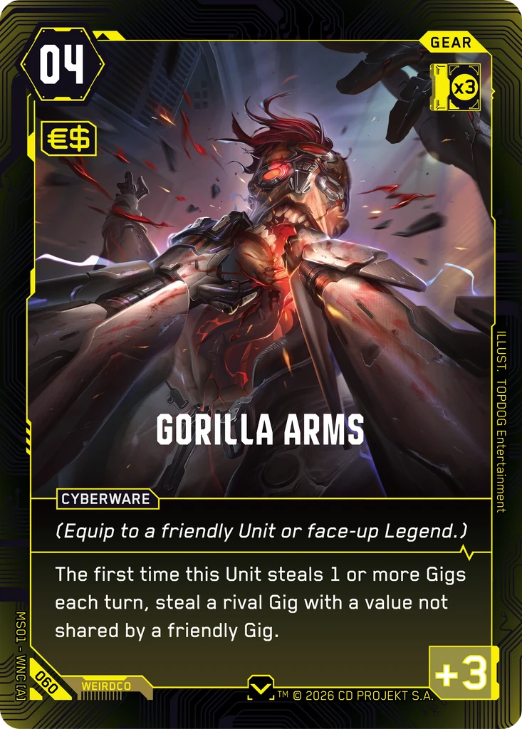 Gorilla Arms — Welcome to Night City — Retail — card 060