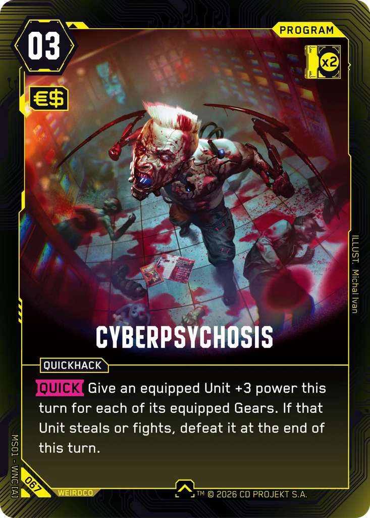 Cyberpsychosis — Welcome to Night City — Retail — card 067