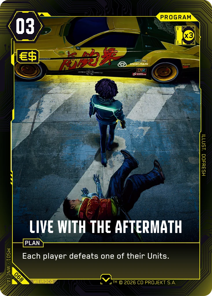 Live with the Aftermath — Welcome to Night City — Retail — card 068