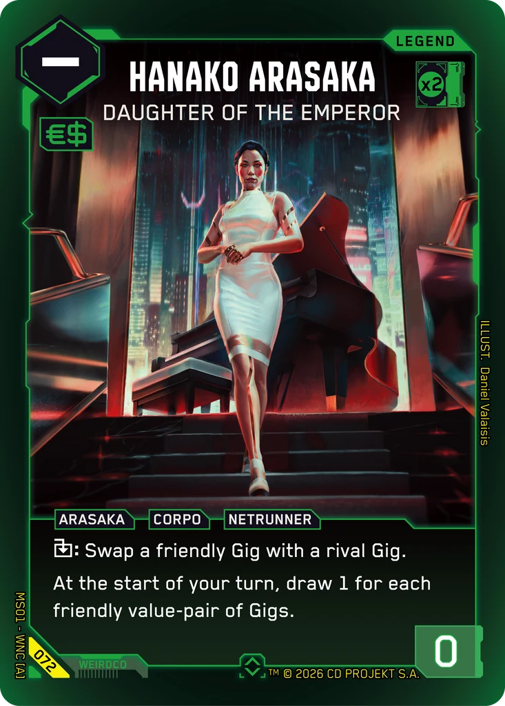 Hanako Arasaka: Daughter of the Emperor — Welcome to Night City — Retail — card 072