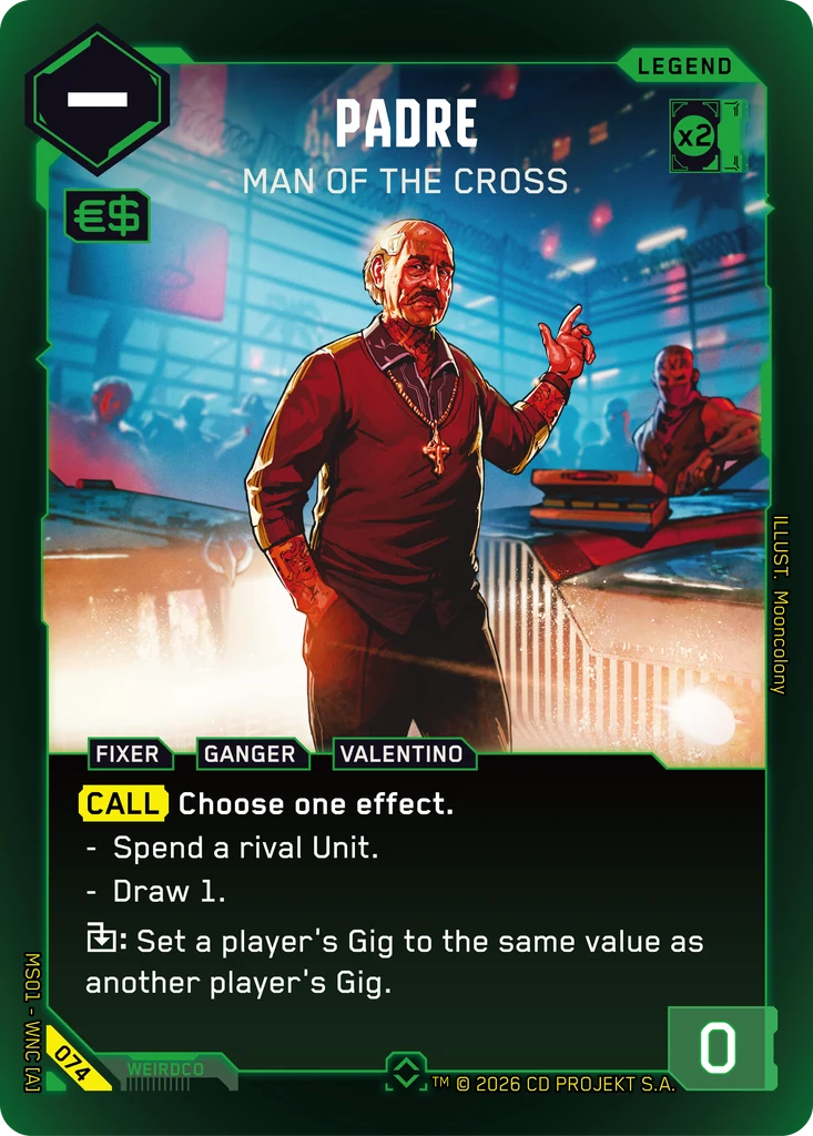 Padre: Man of the Cross — Welcome to Night City — Retail — card 074