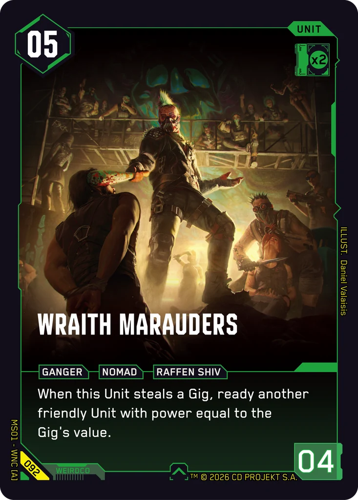 Wraith Marauders — Welcome to Night City — Retail — card 092