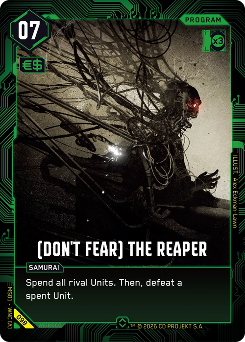 (Don't Fear) The Reaper — Welcome to Night City — Retail — card 098
