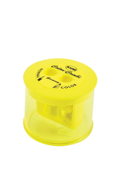 Kum Color Combi Sharpener With Container Tub
