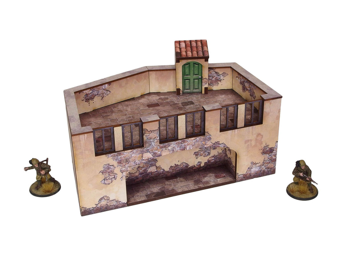 WW2 Italy Terrace (1) PREPAINTED [28mm/1:56]