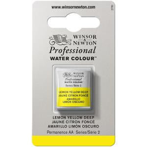 Winsor & Newton Artist Watercolour Half Pan Lemon Yellow Deep 0101348