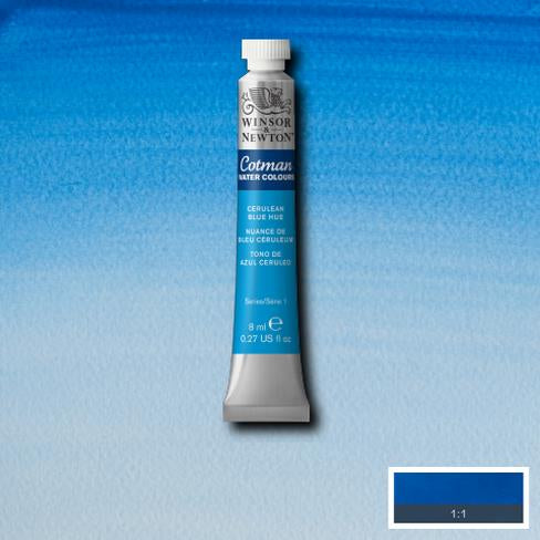 Winsor & Newton Cotman Cerulean Blue Watercolour 8 ml 8840088