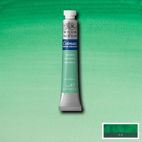 Winsor & Newton Cotman Emerald Watercolour 8 ml 8840092