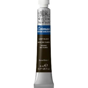 Winsor & Newton Cotman Lamp Black Watercolour 8 ml 8840101
