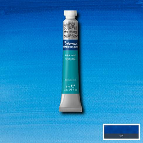 Winsor & Newton Cotman Turquoise Watercolour 8 ml 8840114