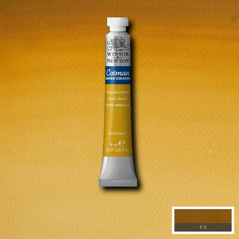 Winsor & Newton Cotman Yellow Ochre Watercolour 8 ml 8840118