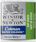 Winsor & Newton Cotman Watercolour 1/2 Pan Sap Green 0301599