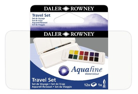 DALER-ROWNEY Aquafine 12 Travel Set Plastic Palette 131900001