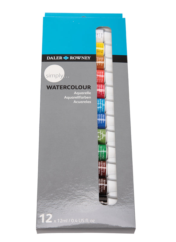 DALER-ROWNEY Simply Watercolour 12X12 ml Set