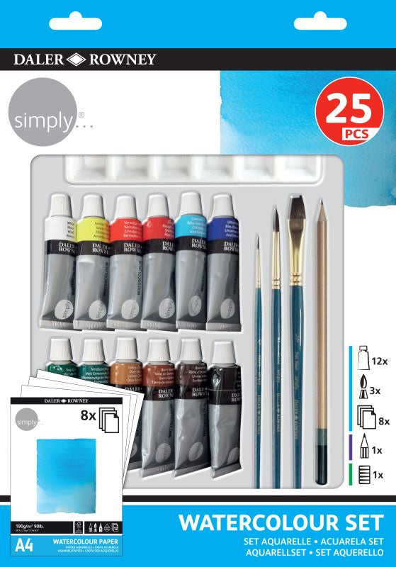 DALER-ROWNEY Simply Watercolour 25Pcs Set