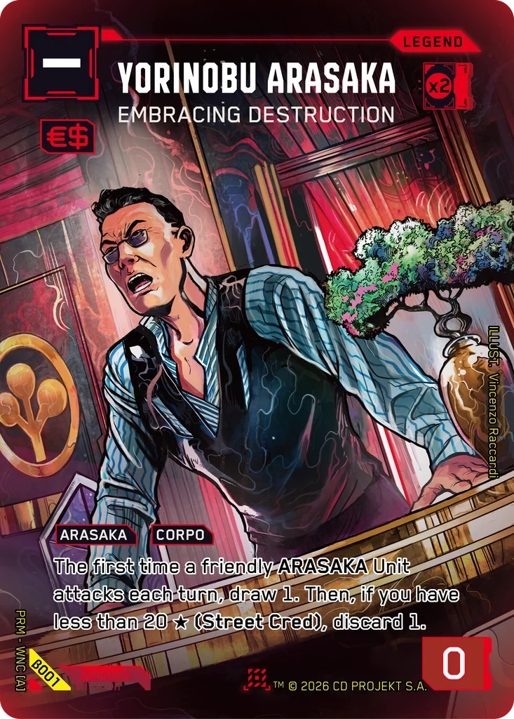 Yorinobu Arasaka: Embracing Destruction — Box Toppers — Beta / β001 / Nova Rare